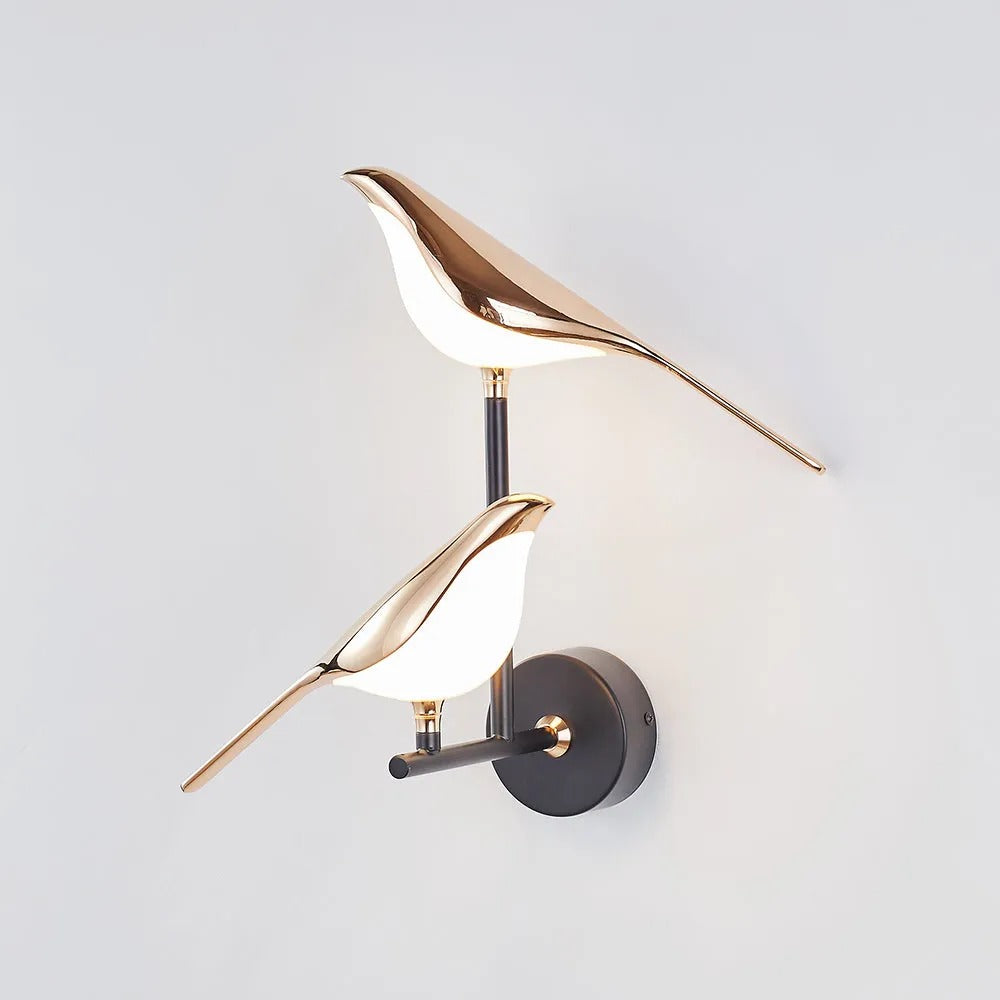 Arisha Minimalist Magpie Bird Wall Lamp Bedroom - Letslighting