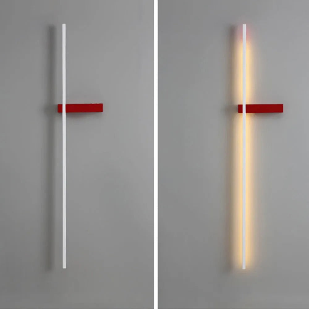 Arisha Minimalist Linear Multi-Color Indoor Wall Lamp Metal Bedroom Lving Room