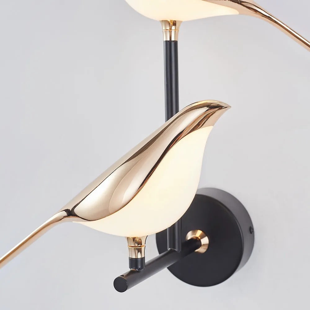 Arisha Minimalist Magpie Bird Wall Lamp Bedroom - Letslighting