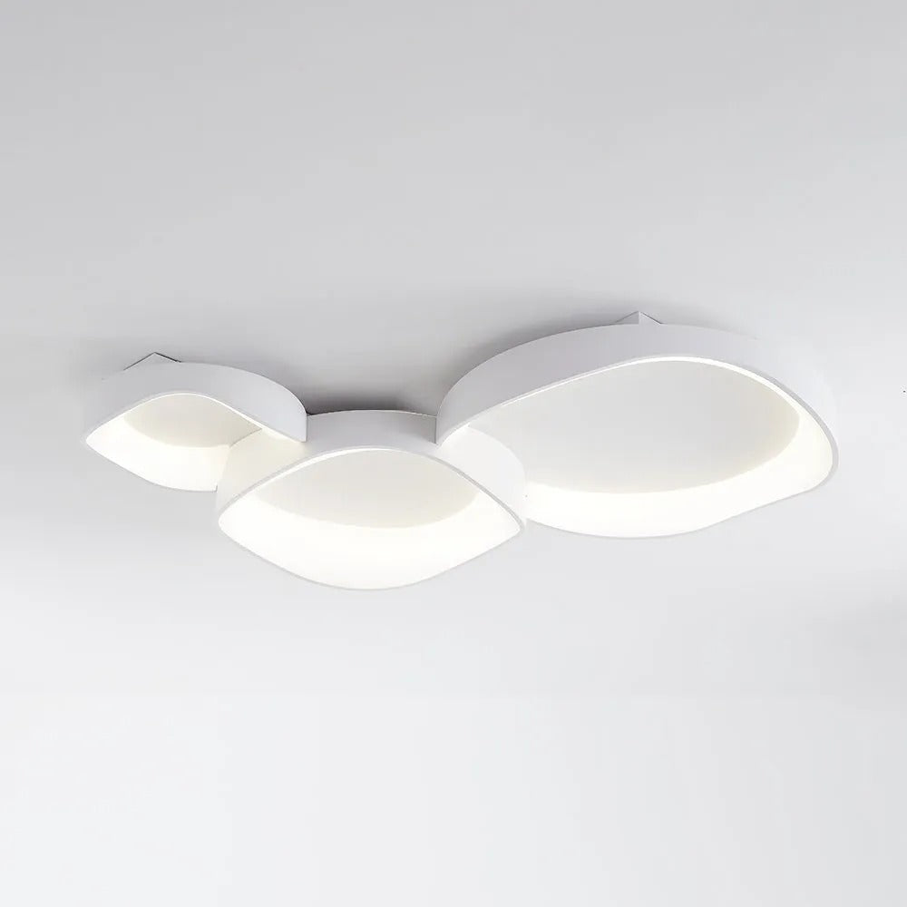 Arisha Modern Wave Flush Mount Ceiling Light Living Room - Letslighting