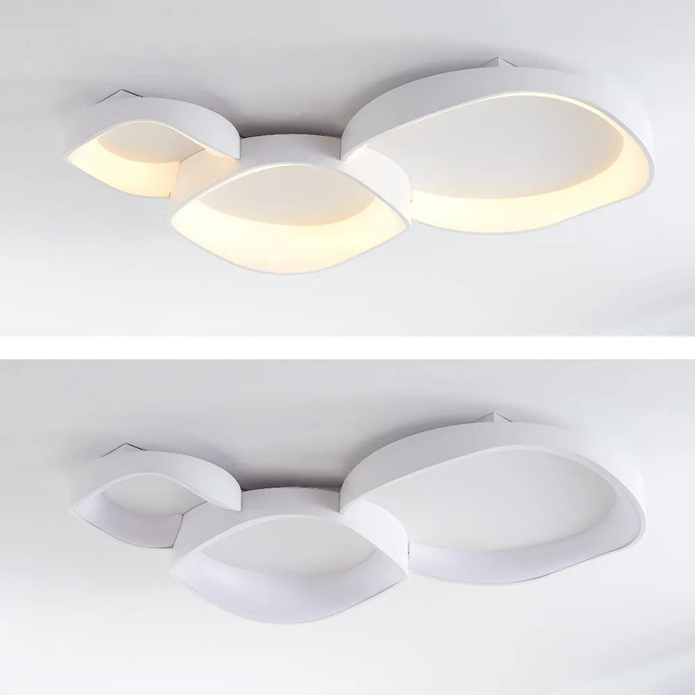 Arisha Modern Wave Flush Mount Ceiling Light Living Room - Letslighting