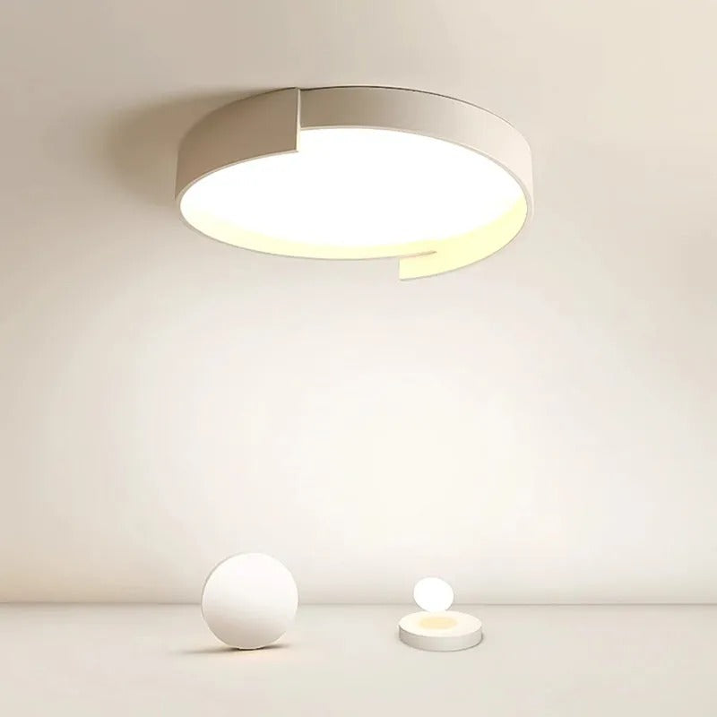 Arisha Modern Round Flush Mount Ceiling Light LED Double Layer
