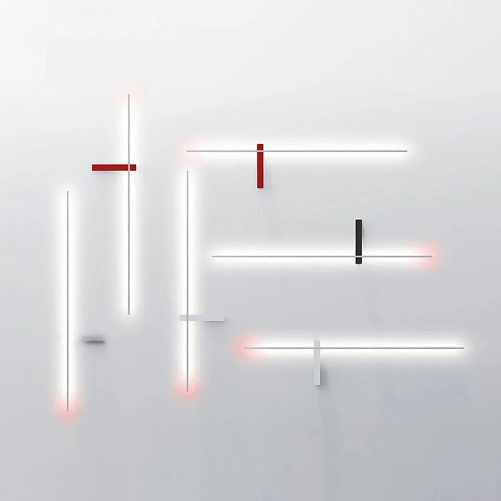 Arisha Minimalist Linear Multi-Color Indoor Wall Lamp Metal Bedroom Lving Room
