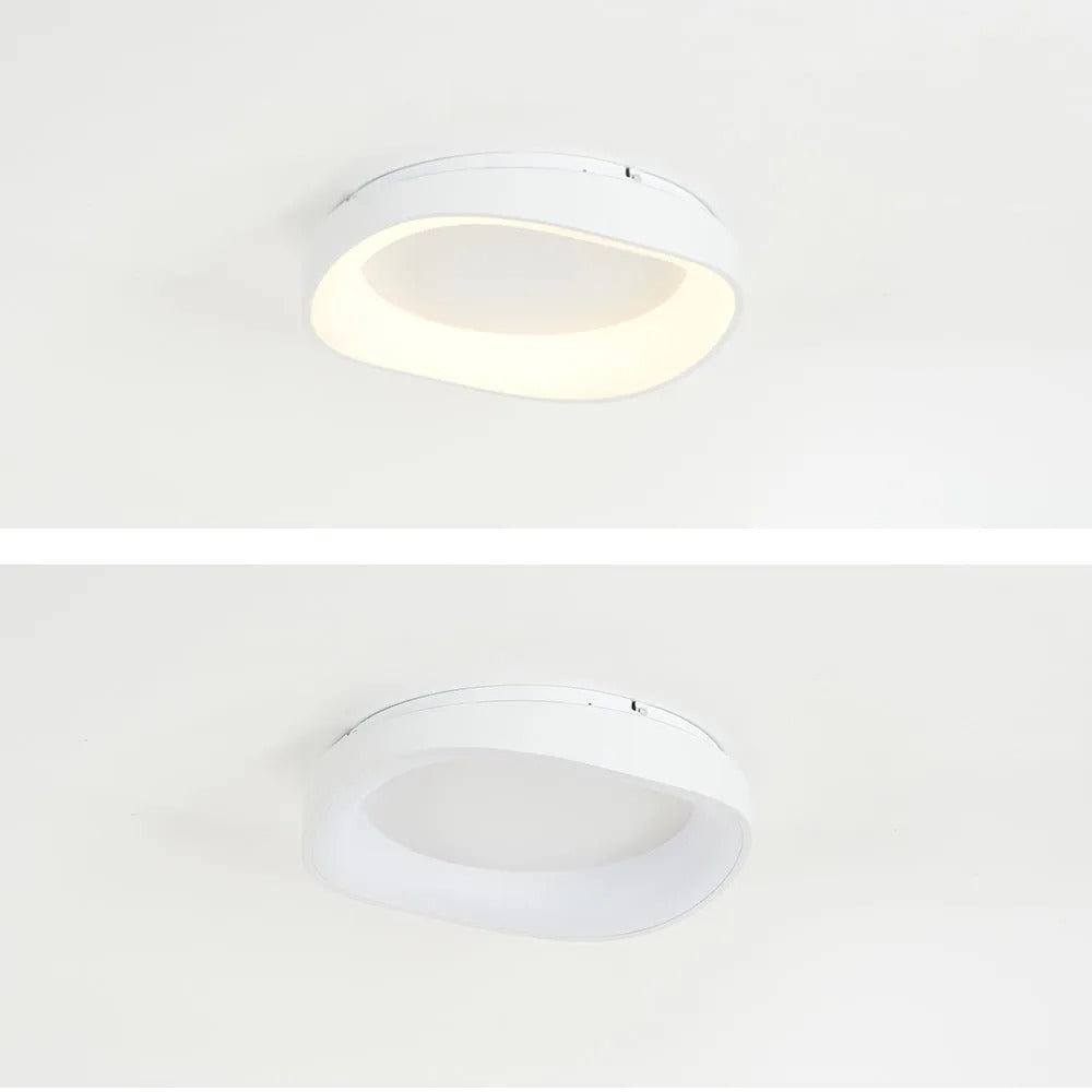 Arisha Modern Wave Flush Mount Ceiling Light Living Room - Letslighting