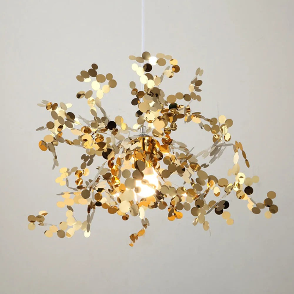 Olivia Artsy Classy Cluster Fireworks Pendant Light Metal