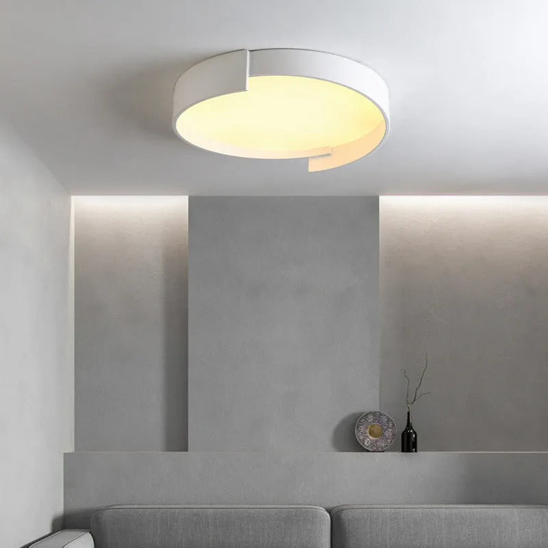 Arisha Modern Round Flush Mount Ceiling Light LED Double Layer