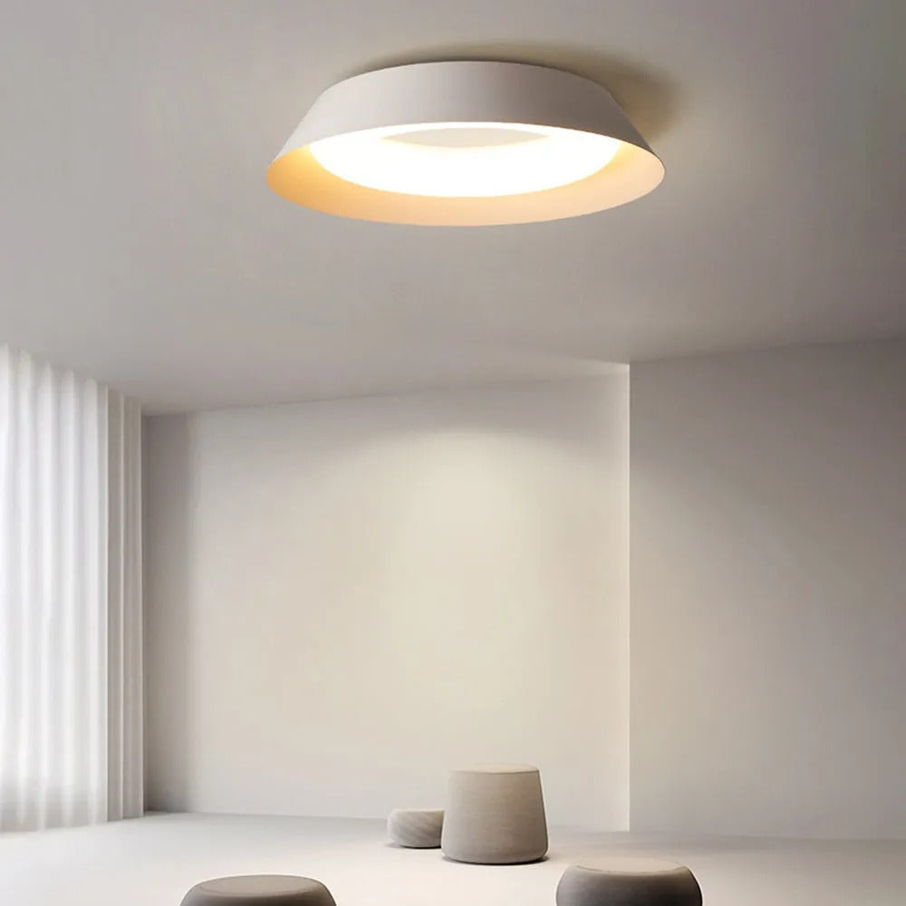 Arisha Nordic Bowl Metal Acrylic Flush Mount Ceiling Light