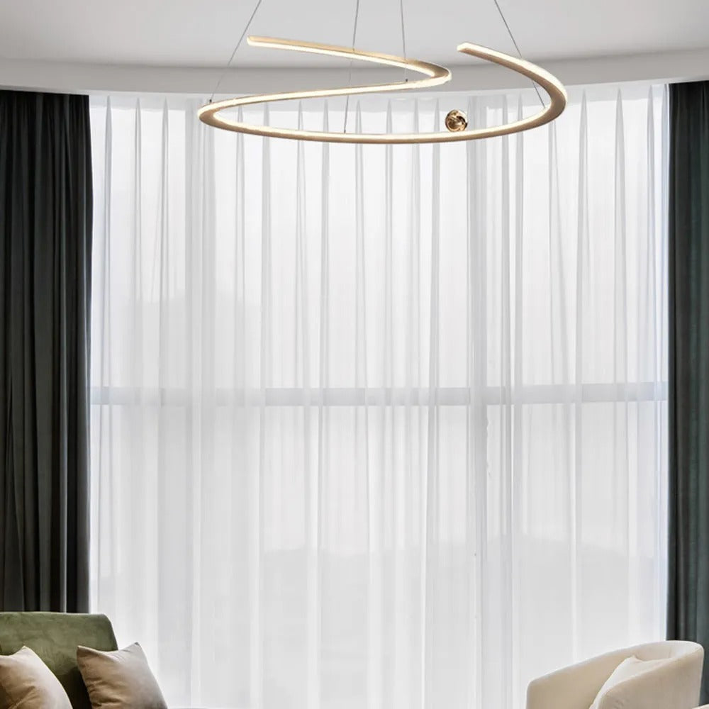 Arisha Minimalist Linear Metal Pendant Light