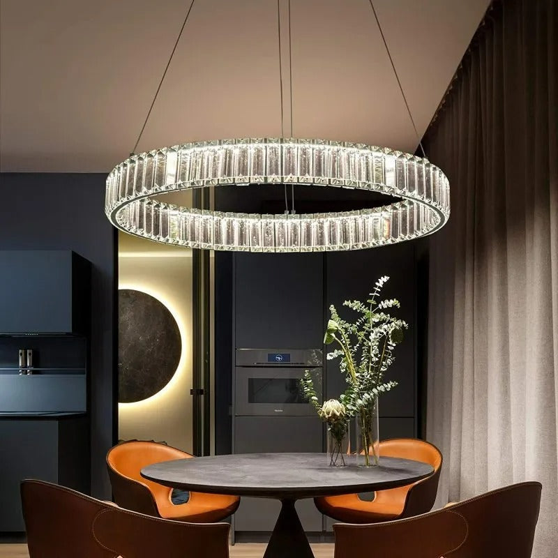 Kristy Elegant Round Crystal Chandelier - Letslighting
