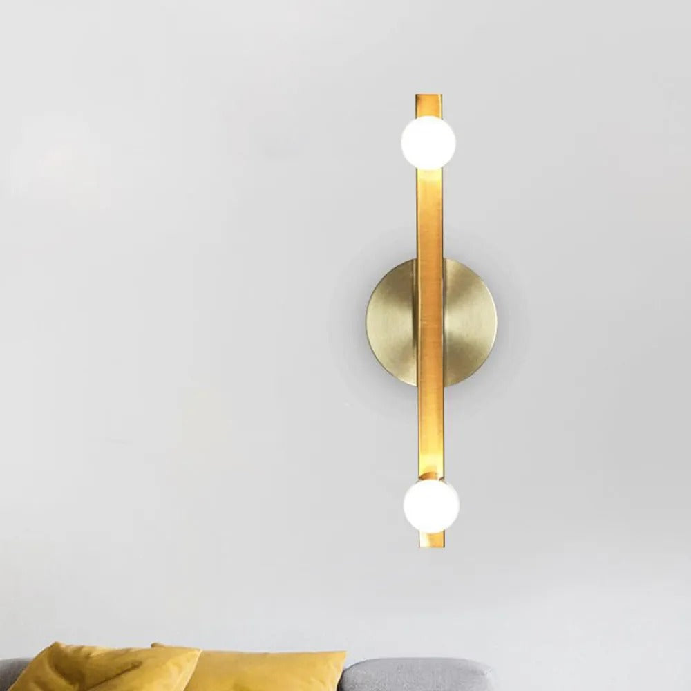 Avi Modern Linear Metal Wall Lamp Bathroom