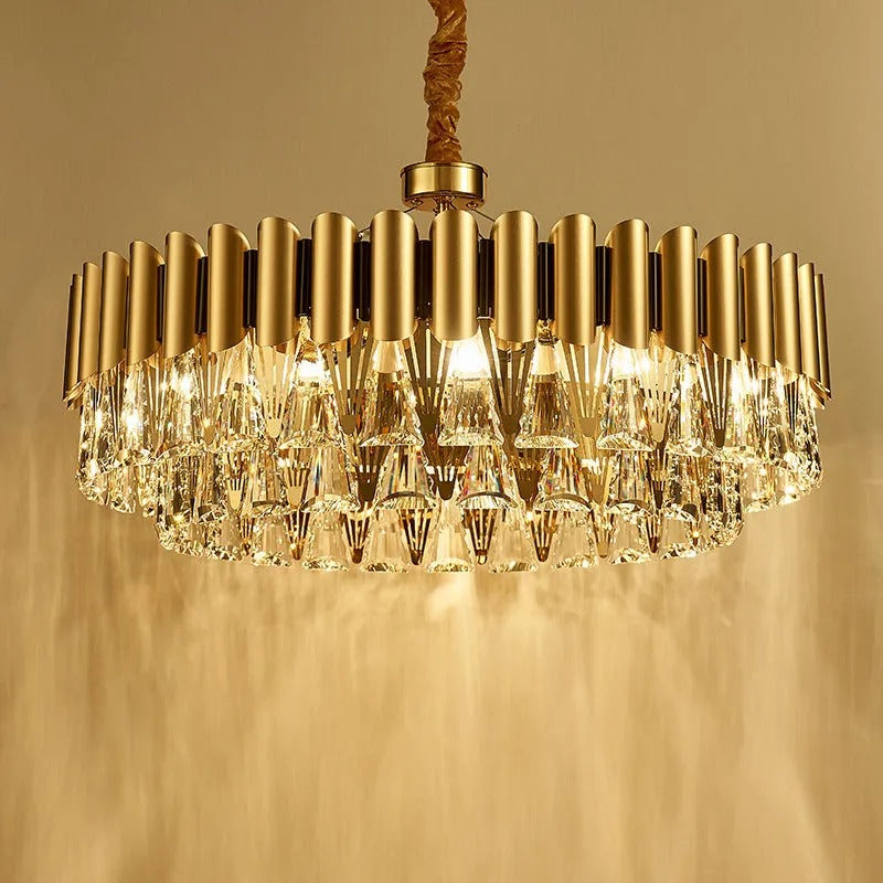 Kristy Postmodern Nordic Round Crystal Chandelier