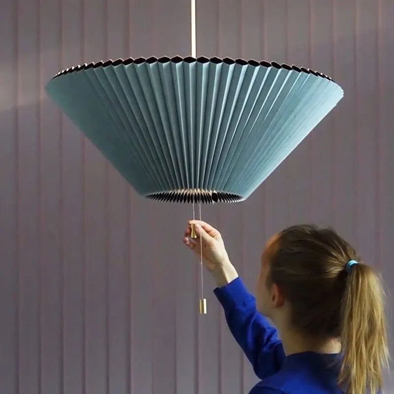 Valentina Modern Adjustable Pleated Pendant Light