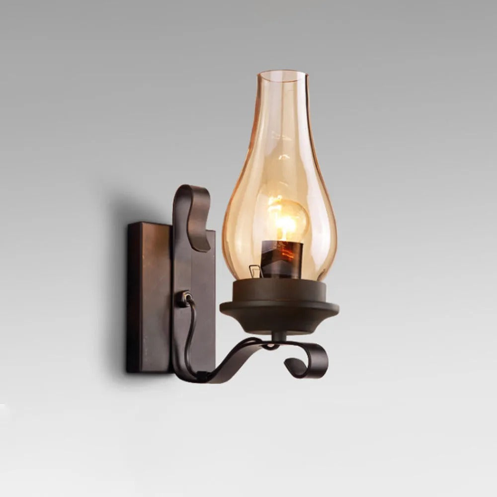 Epoch Vintage Candle Wood Wall Lamp - Letslighting