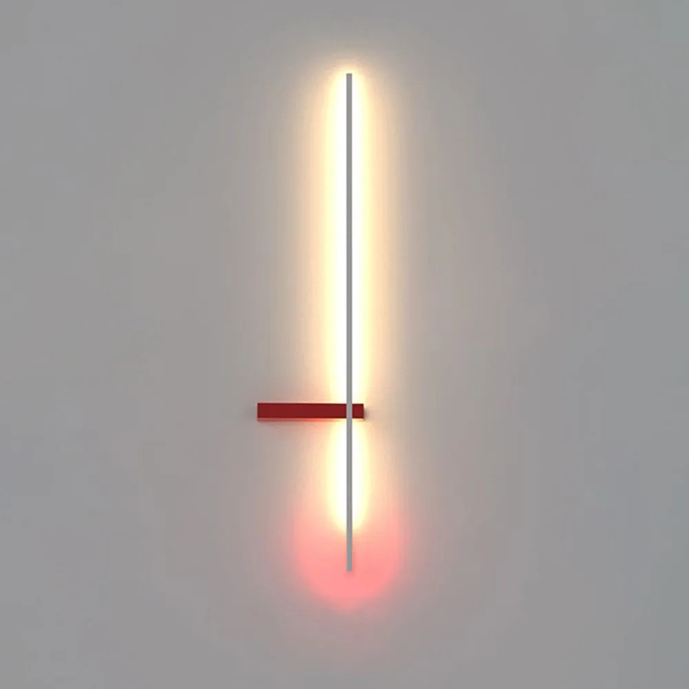 Arisha Minimalist Linear Multi-Color Indoor Wall Lamp Metal Bedroom Lving Room