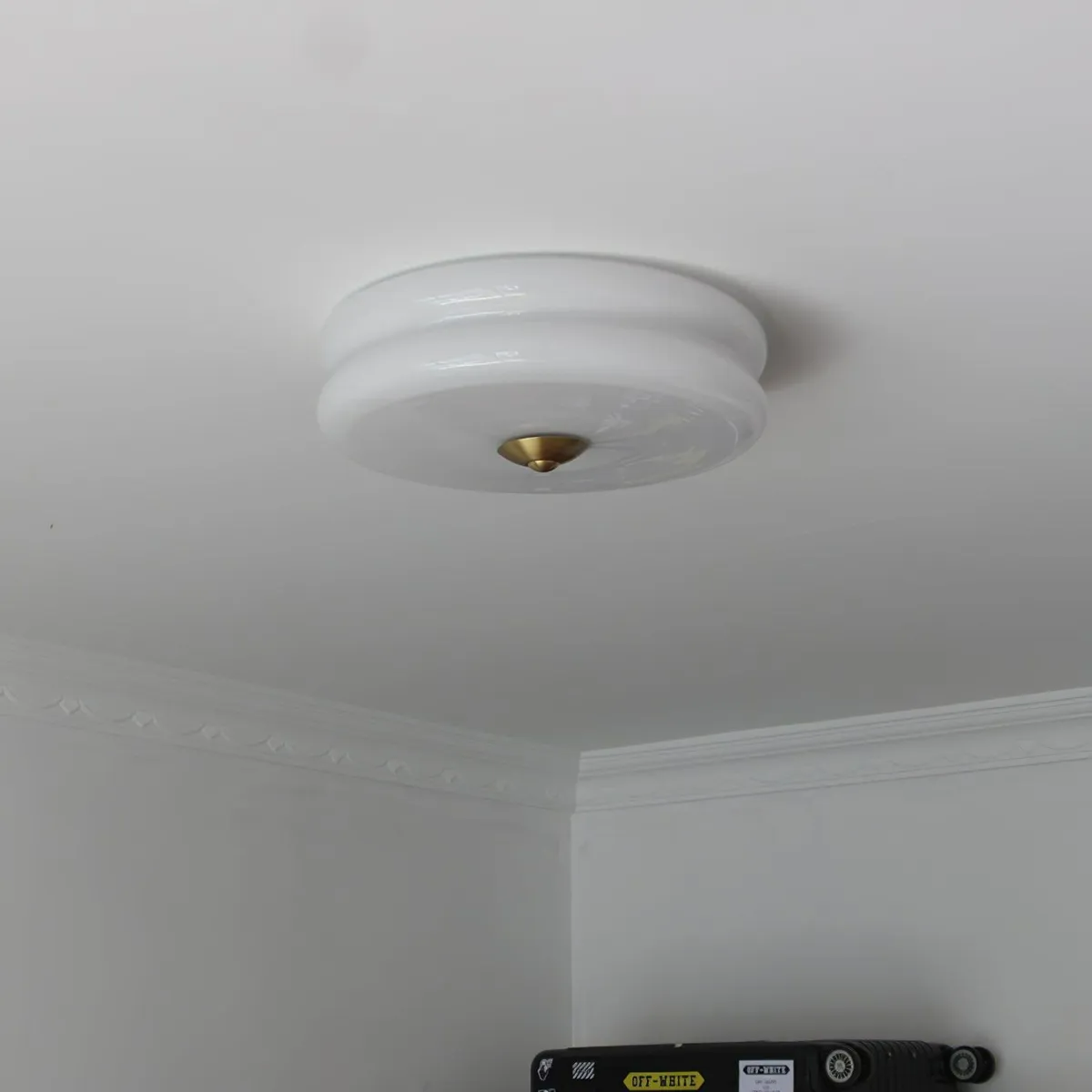 ValentinaVintage Round Flush Mount Ceiling Light Two Layer
