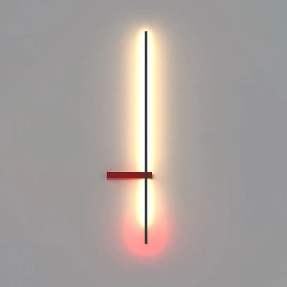 Arisha Minimalist Linear Multi-Color Indoor Wall Lamp Metal Bedroom Lving Room
