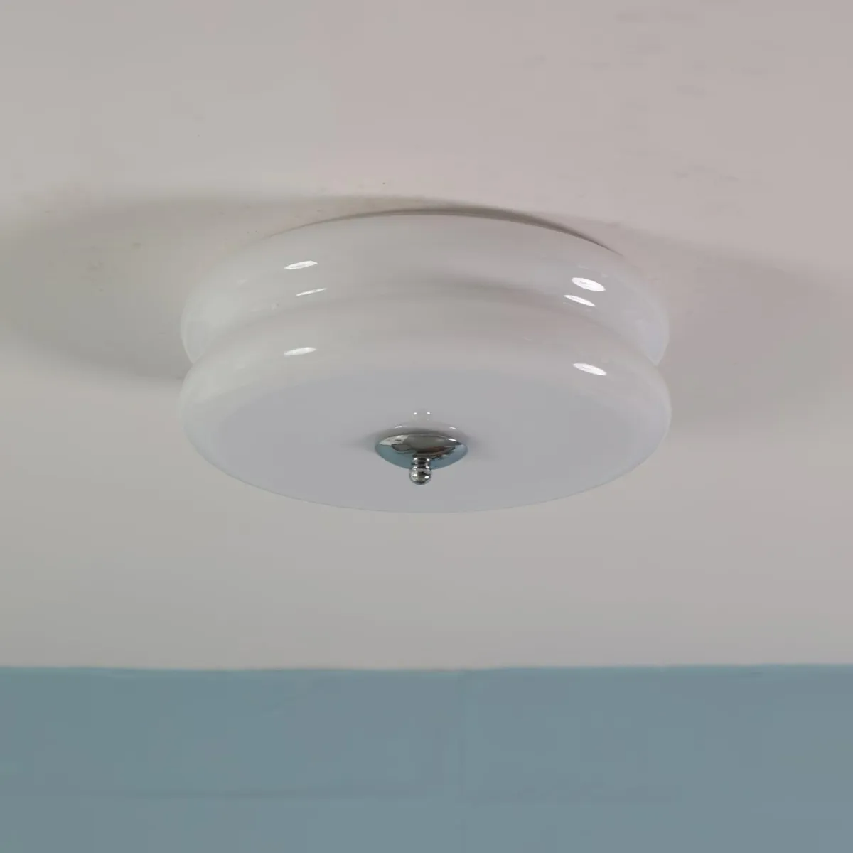 ValentinaVintage Round Flush Mount Ceiling Light Two Layer