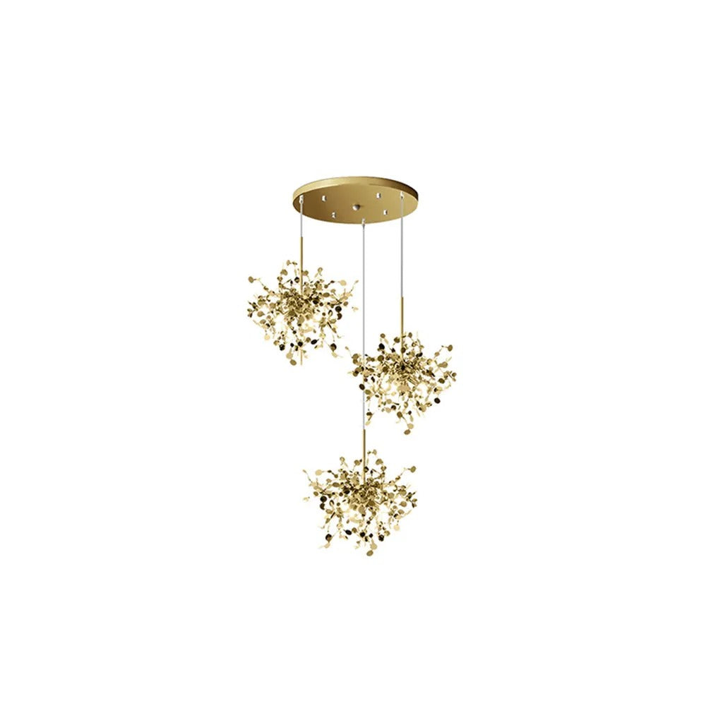 Olivia Artsy Classy Cluster Fireworks Pendant Light Metal