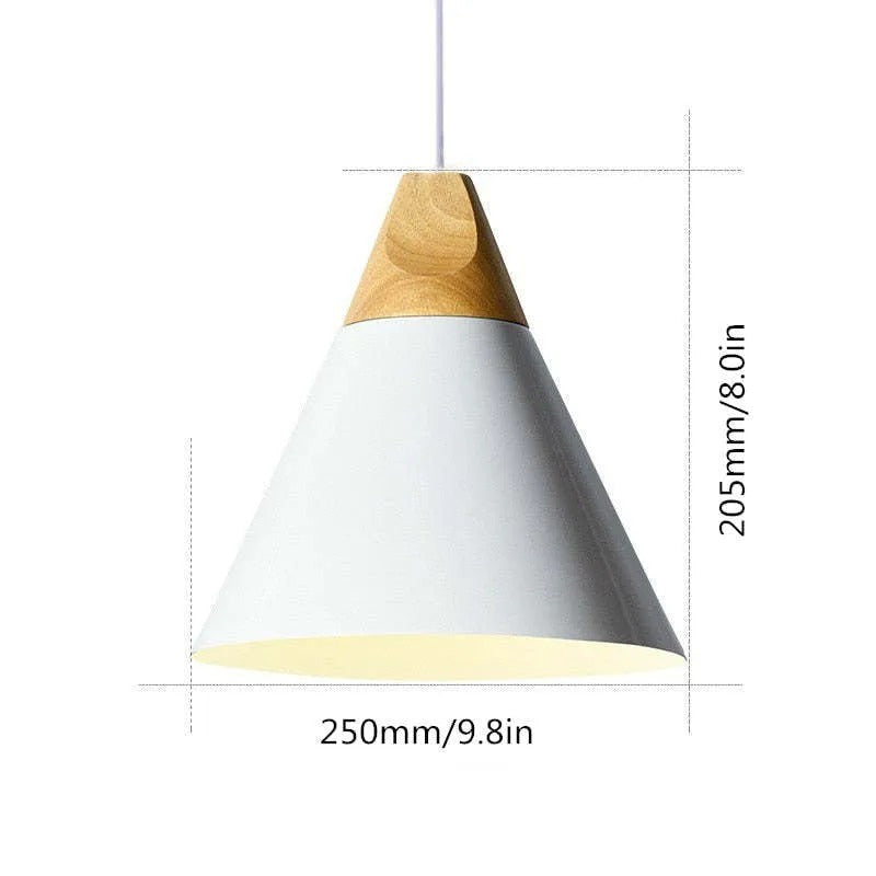 Valentina Multi-Shaped Wood And Pendant Light, 6 Colors - Letslighting