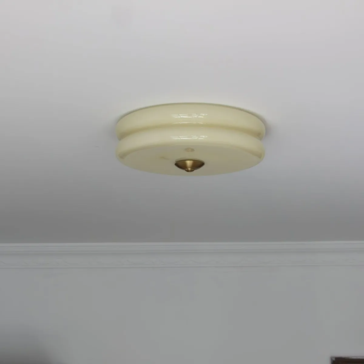 ValentinaVintage Round Flush Mount Ceiling Light Two Layer