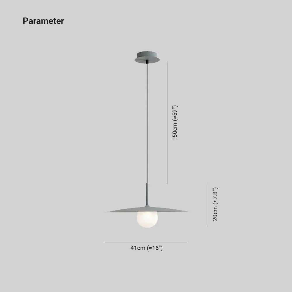 Arisha Modern Dish-shaped Metal Pendant Light