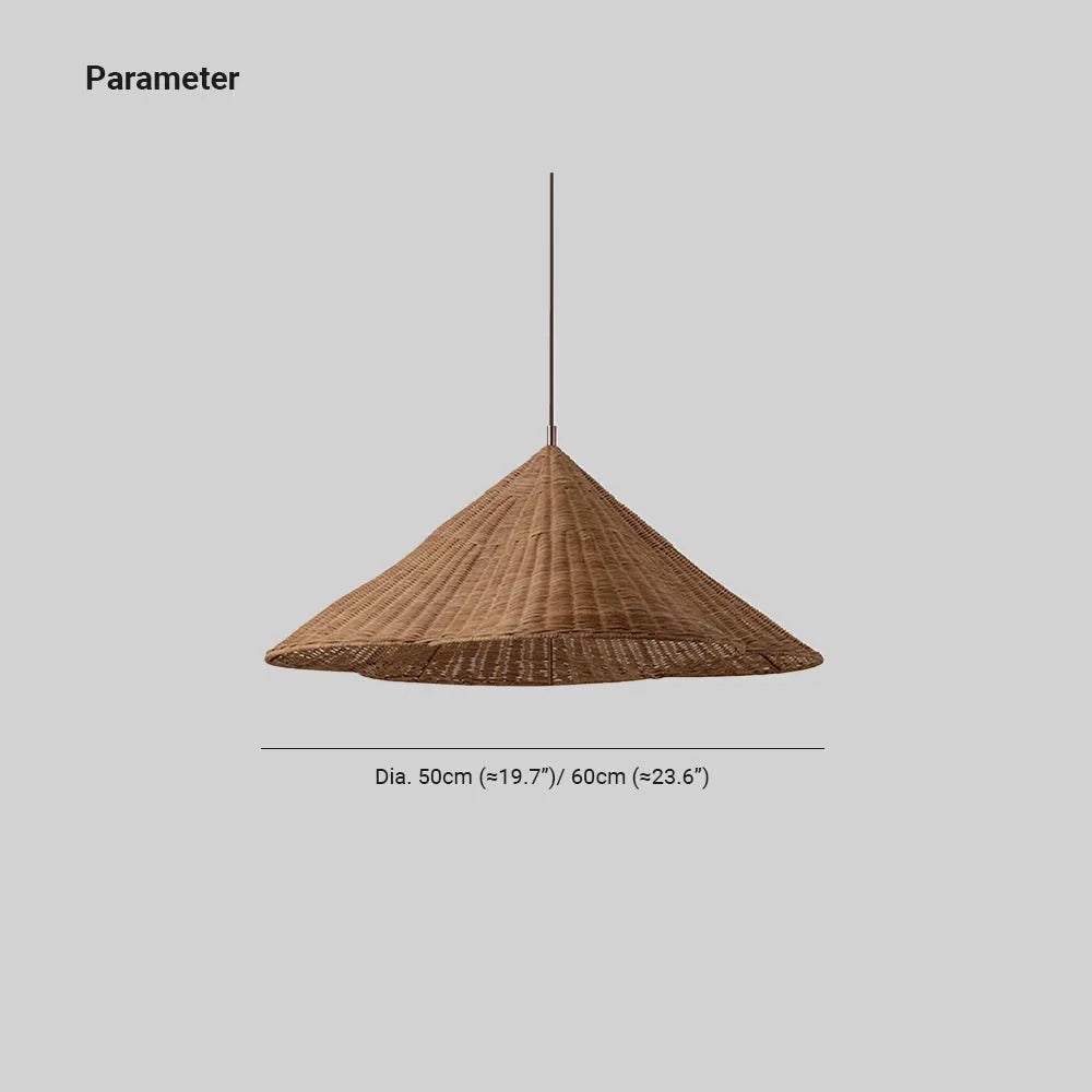 Ritta Vintage Rattan Pendant Light Living Room Bedroom - Letslighting