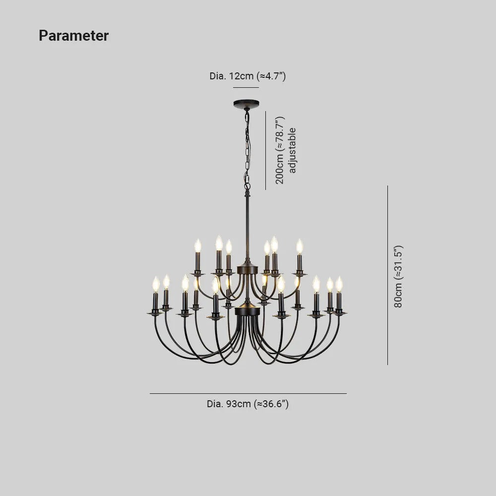 Silva LED Chandelier Metal Bedroom Living Room Ding Room - Letslighting