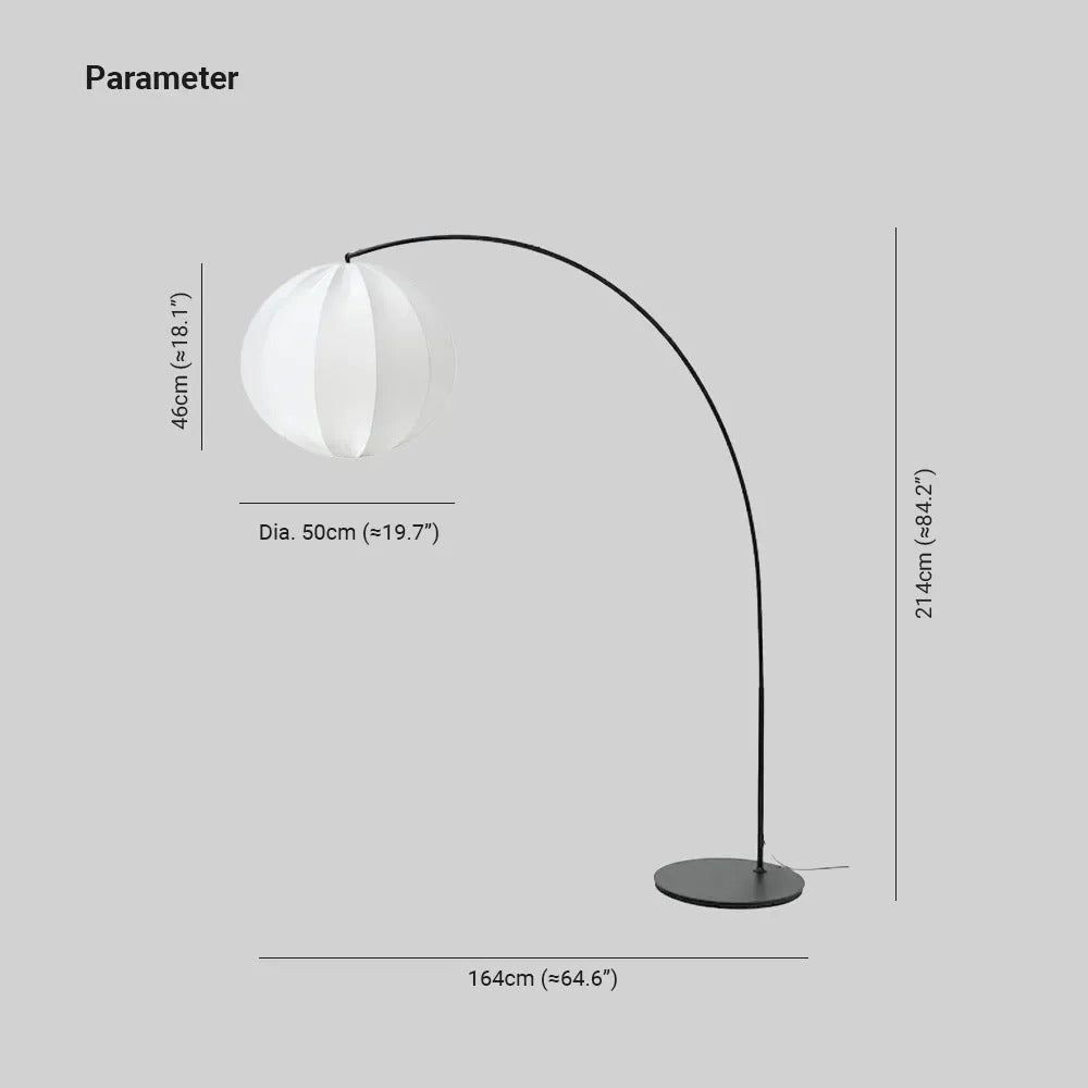 Ritta Modern Minimalist Sphere Metal Fabric Pendant Light - Letslighting