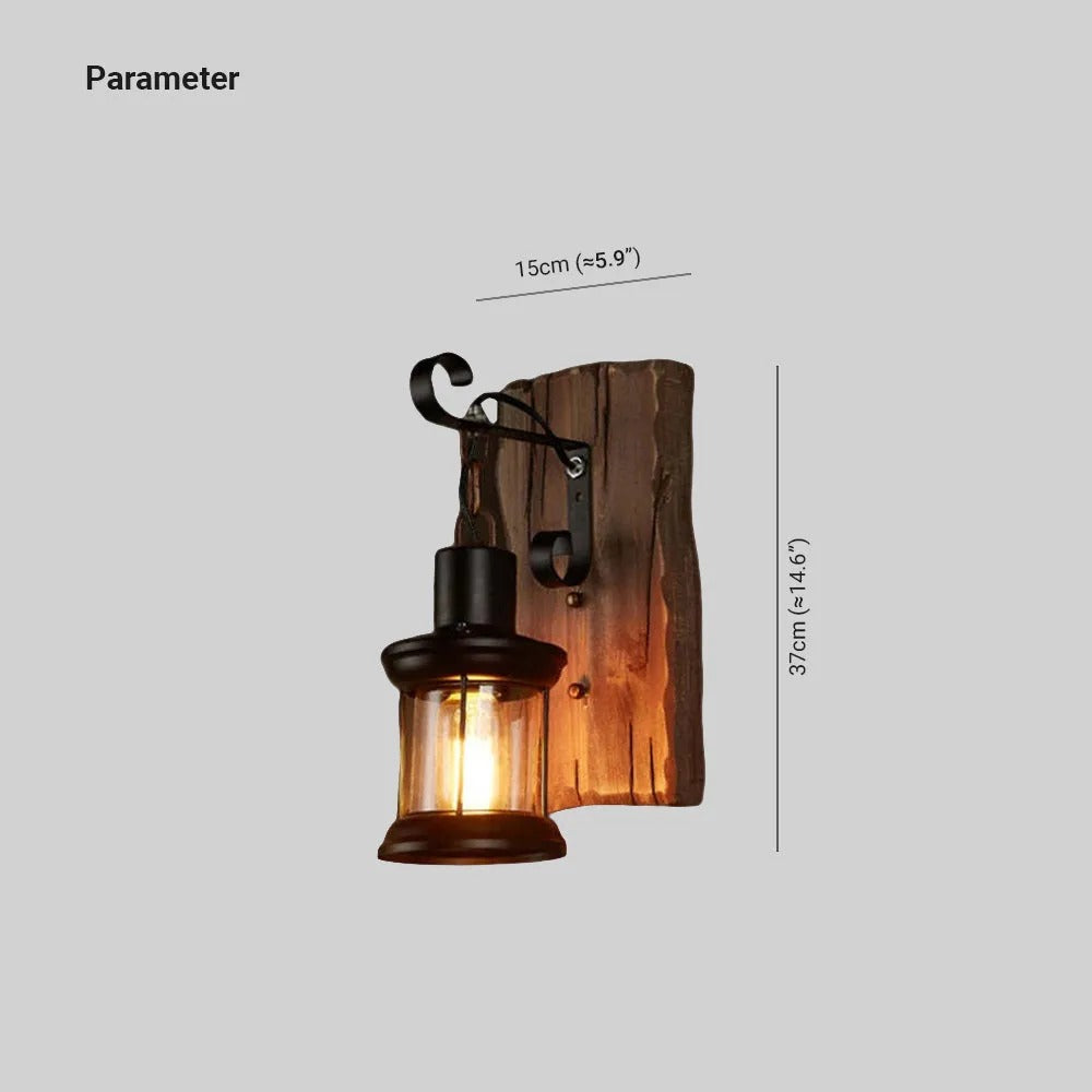 Epoch Vintage Lantern Wall Lamp Bronze - Letslighting