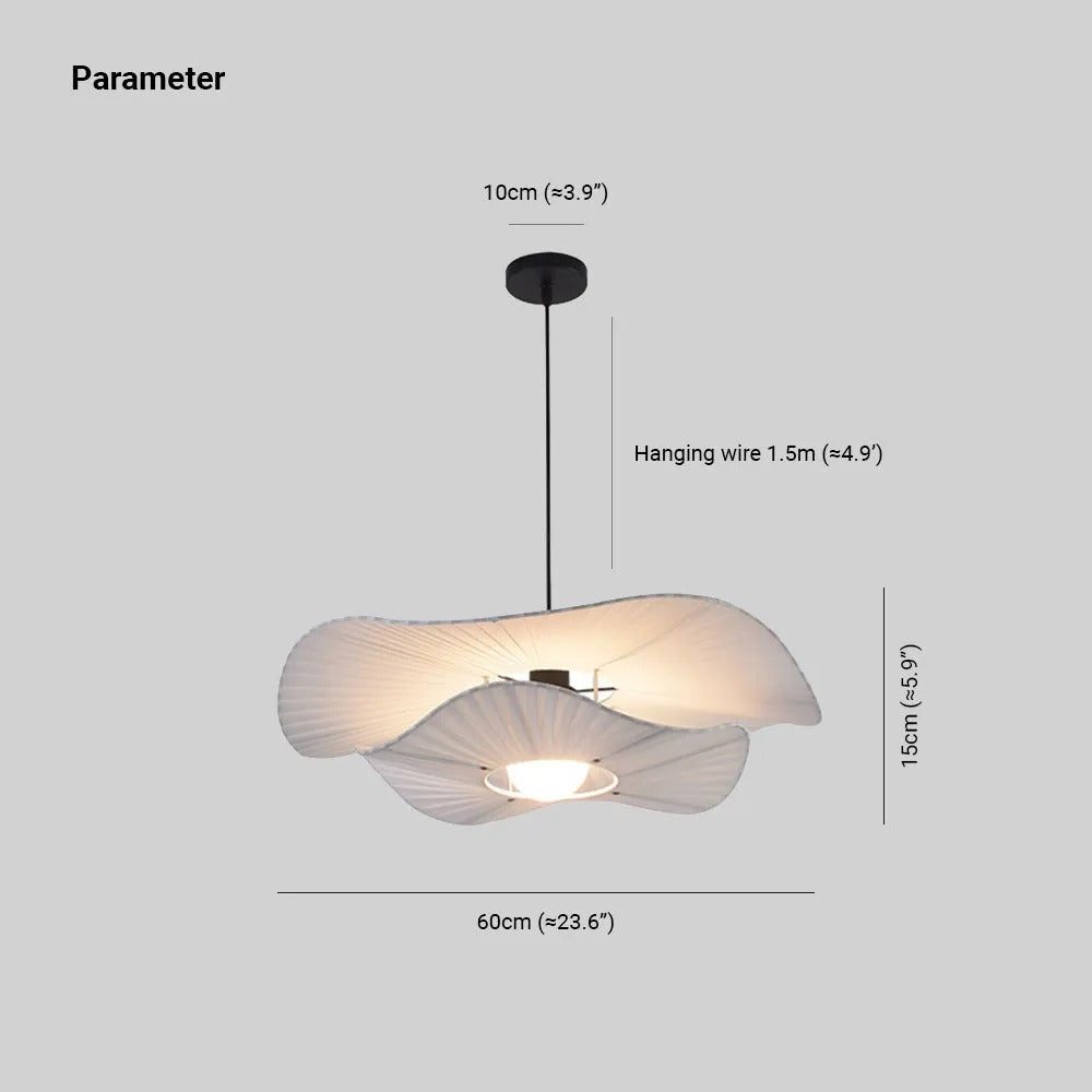Ritta Modern Nordic Cloth Metal Shell Pendant Light