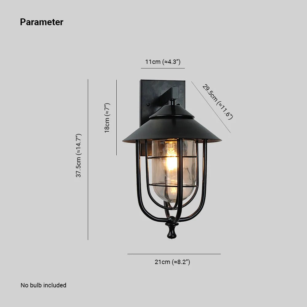 Epoch Vintage Lantern Shaped Outdoor Wall Lamp - Letslighting