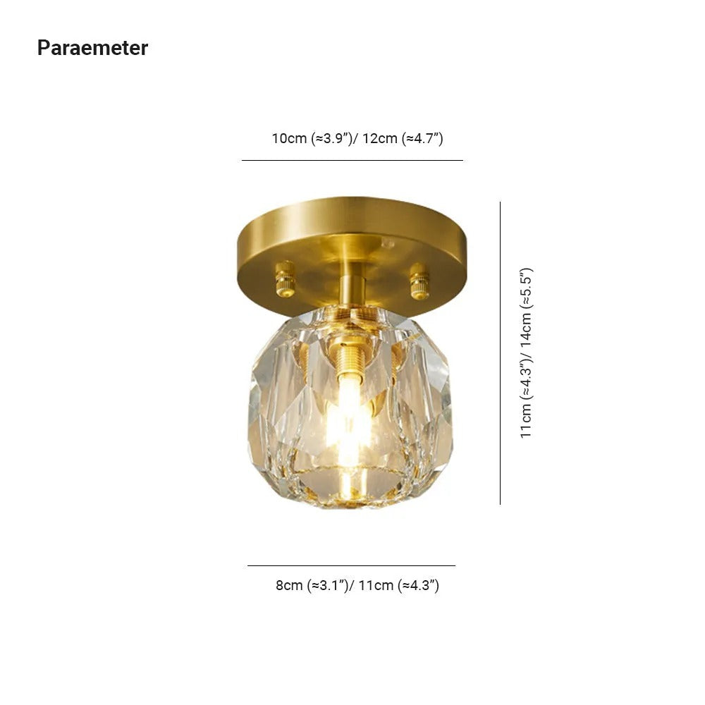 Kristy Luxury Diamond Acrylic Flush Mount Ceiling Light - Letslighting