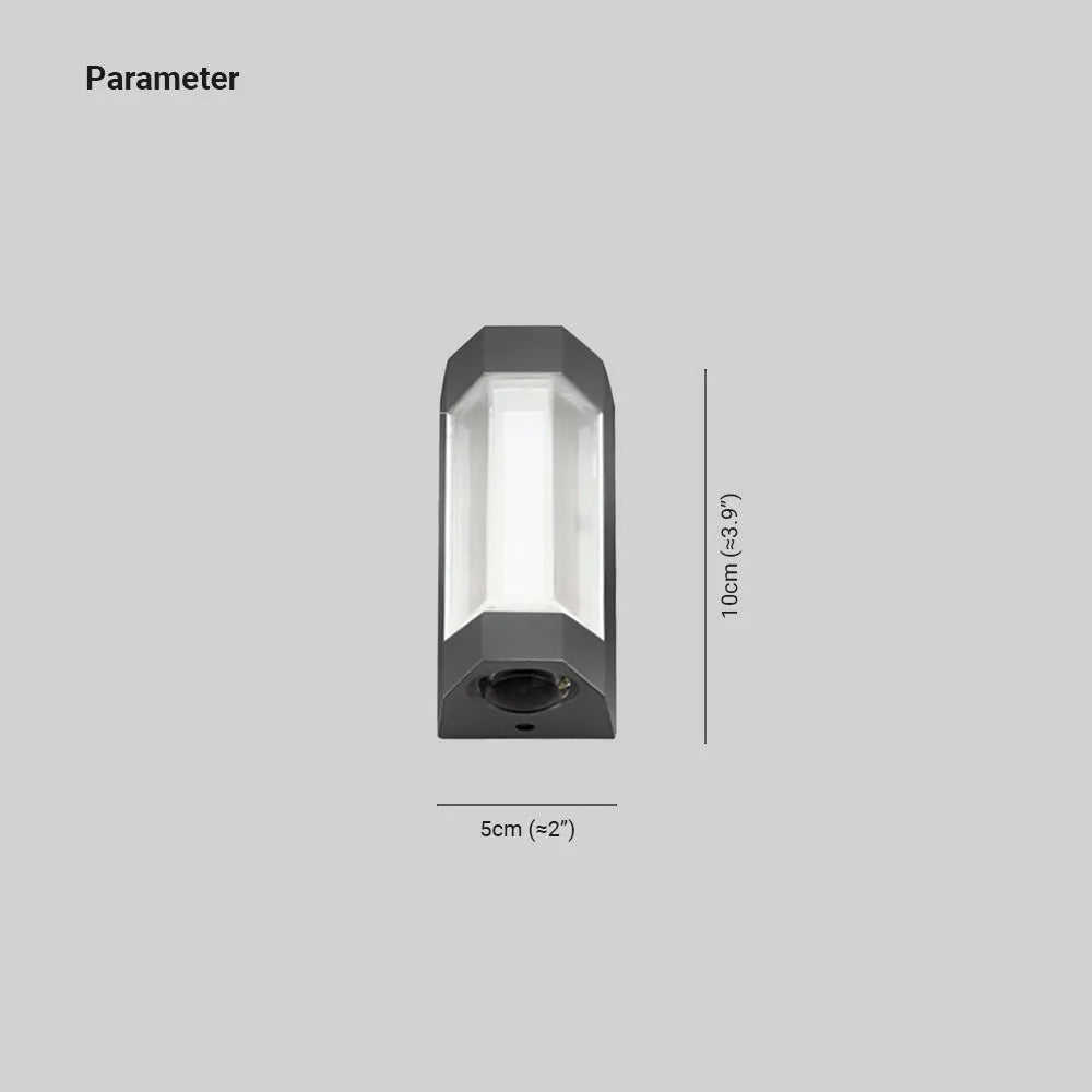 Ray Nordic Up Down Acrylic Outdoor Wall Lamp - Letslighting
