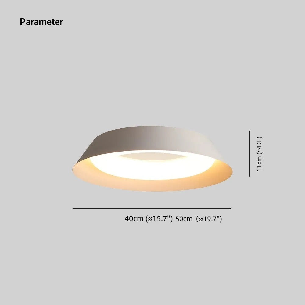 Arisha Nordic Bowl Metal Acrylic Flush Mount Ceiling Light