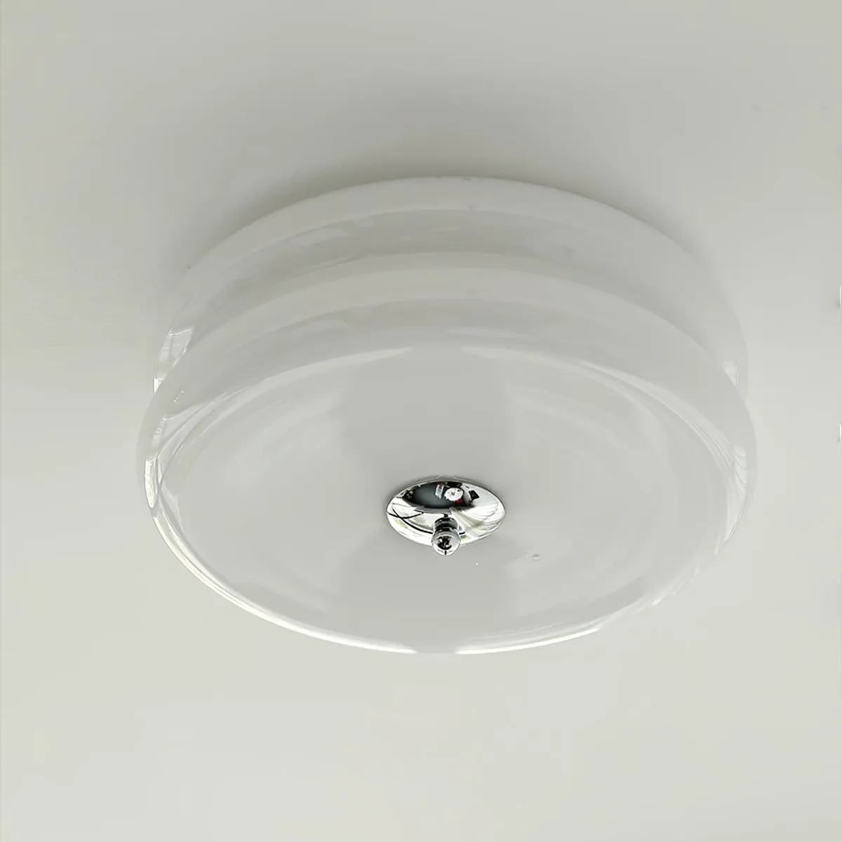ValentinaVintage Round Flush Mount Ceiling Light Two Layer