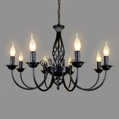Silva Pendant Light Candle Retro Metal Glass Restaurant