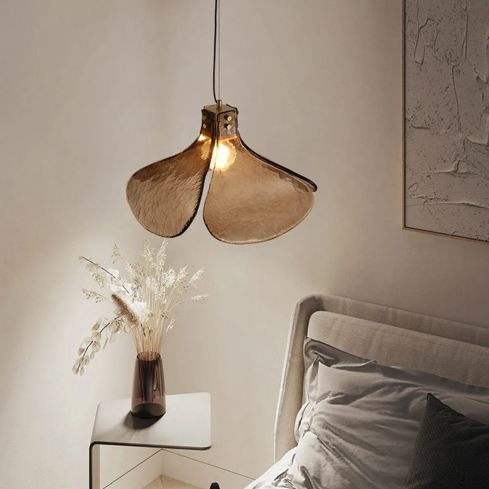 Arisha Handmade Retro Glass Pendant Light, Four-Leaf Flower - Letslighting