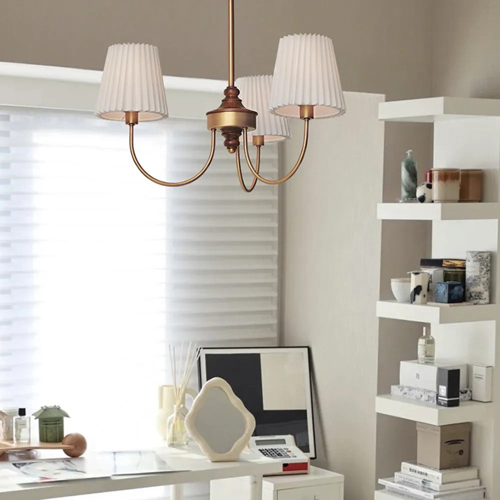 Silva Modern Retro Fabric Chandelier - Letslighting