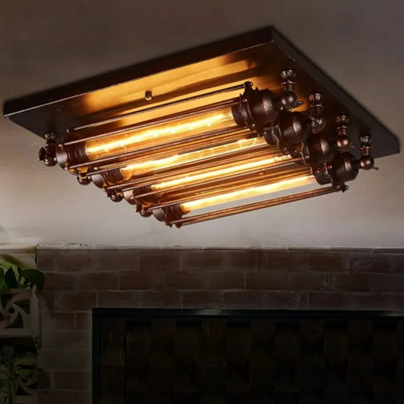 EpochVintage Tubed Flush Mount Ceiling Light Living Room - Letslighting