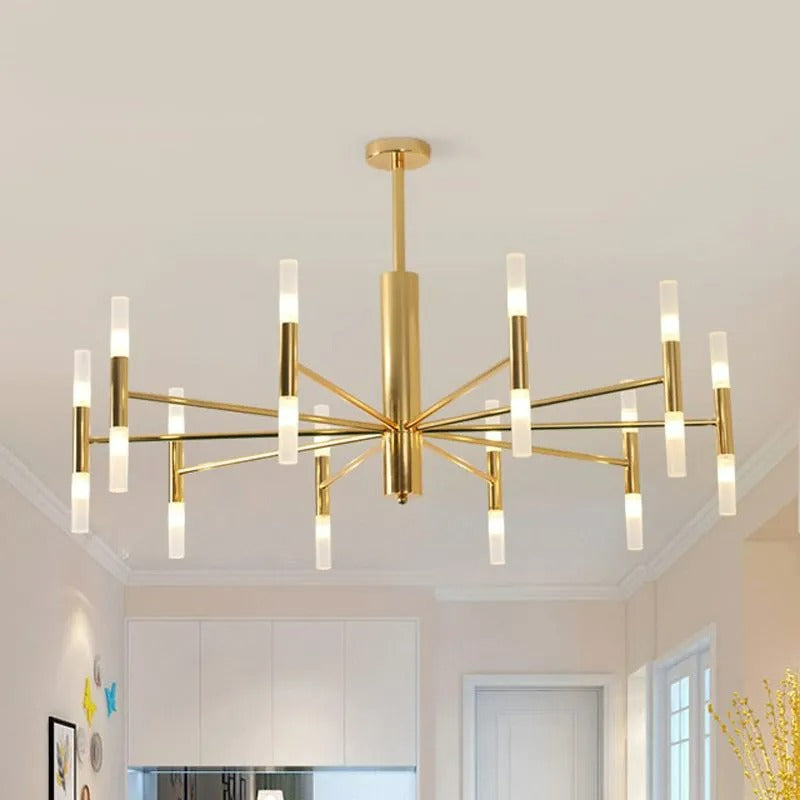 Kristy Modern Cylindrical Metal Chandelier
