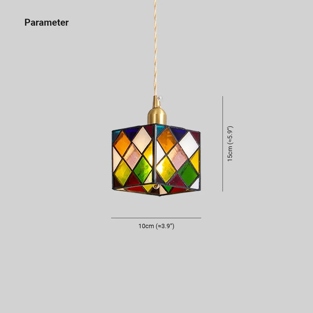 Valentina Retro LED Metal Glass Pendant Light Bedroom Dining Room