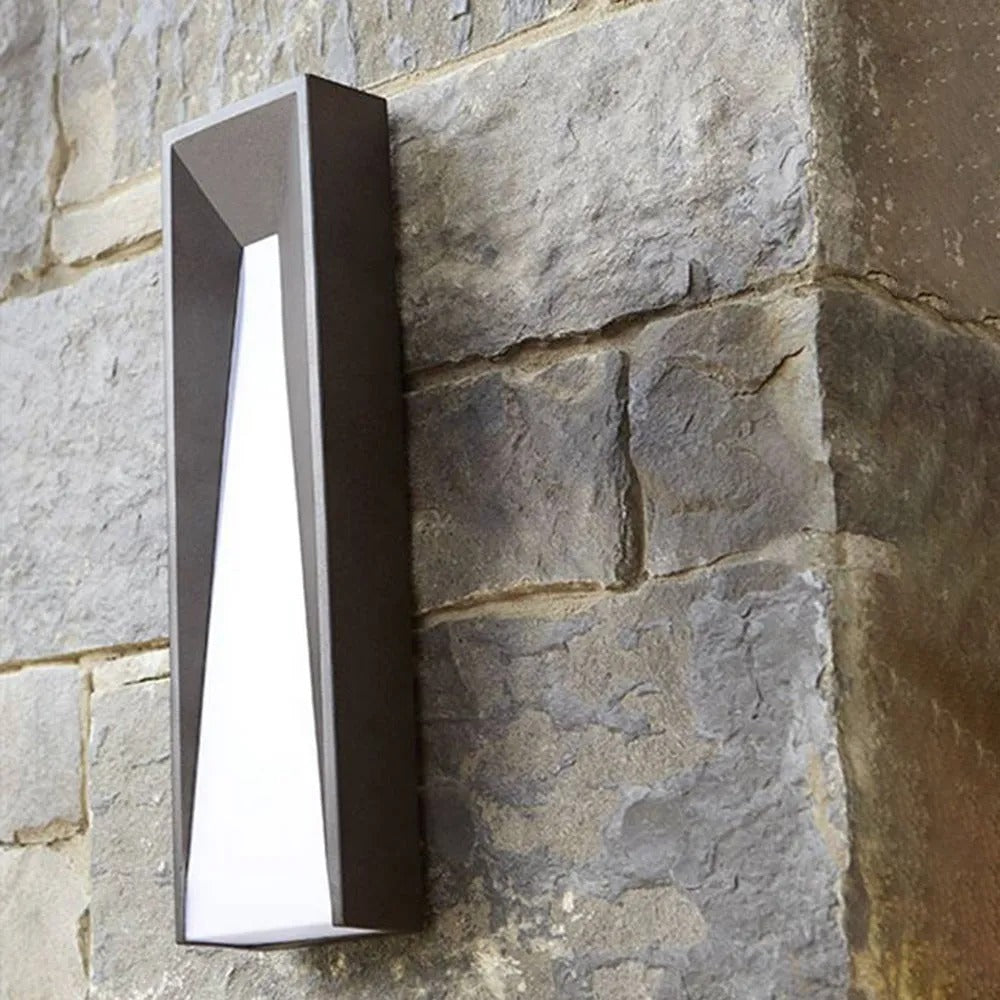 Ray Modern Rectangular Metal Outdoor Wall Lamp - Letslighting