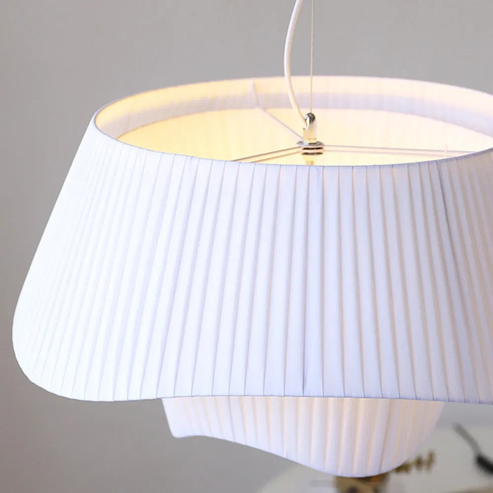Ritta French Country Fabric Pendant Light - Letslighting