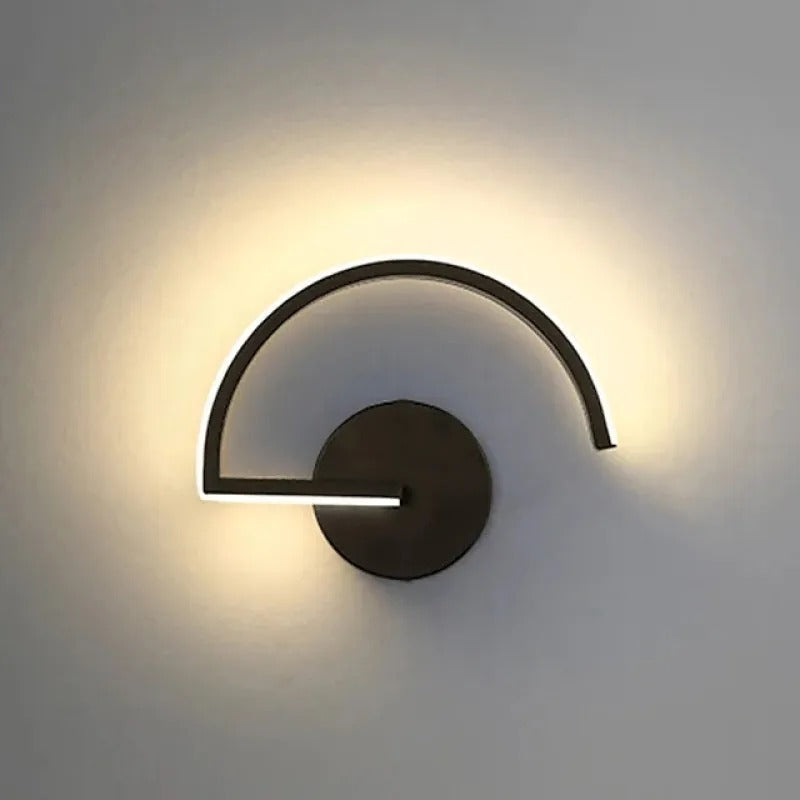 Arisha Minimalist Linear Semicircular Decor Wall Lamp - Letslighting