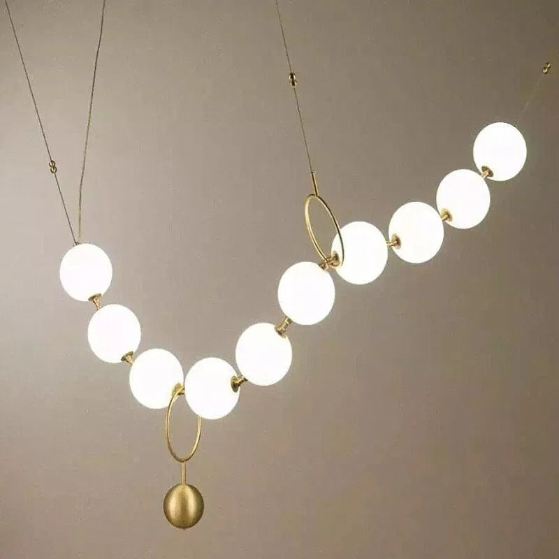 Valentina Postmodern Loft Ball Pendant Lamp Creative Necklace Design