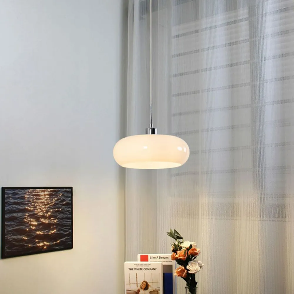 Valentina Bread Shape Glass Pendant Light Retro