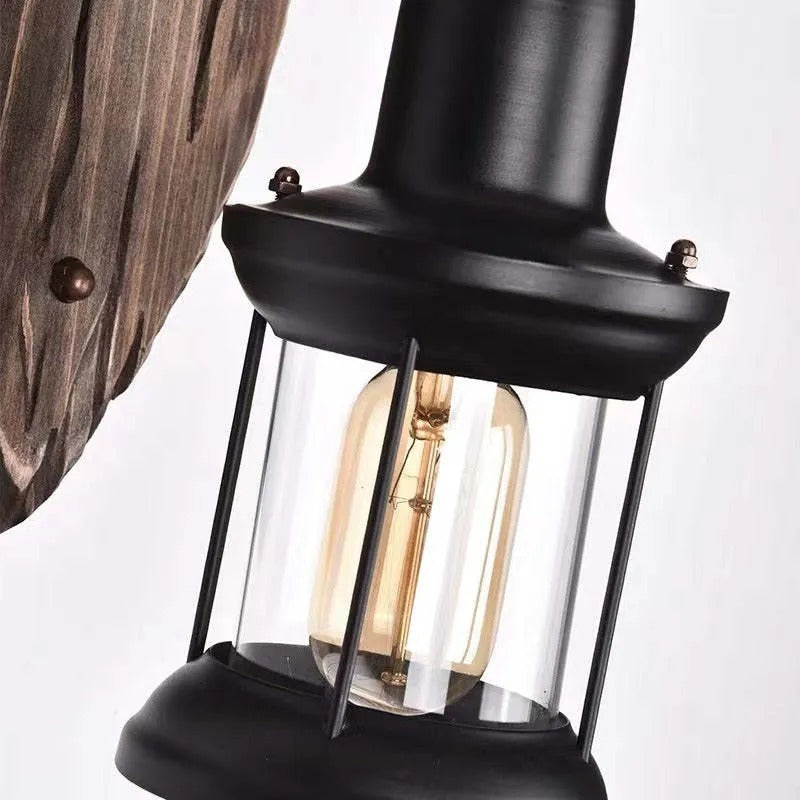 Epoch Vintage Lantern Wall Lamp Bronze - Letslighting
