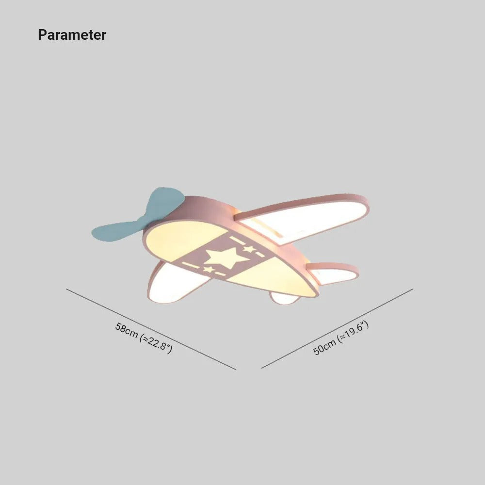 Valentina Modern Airplane Shaped Flush Mount Ceiling Light