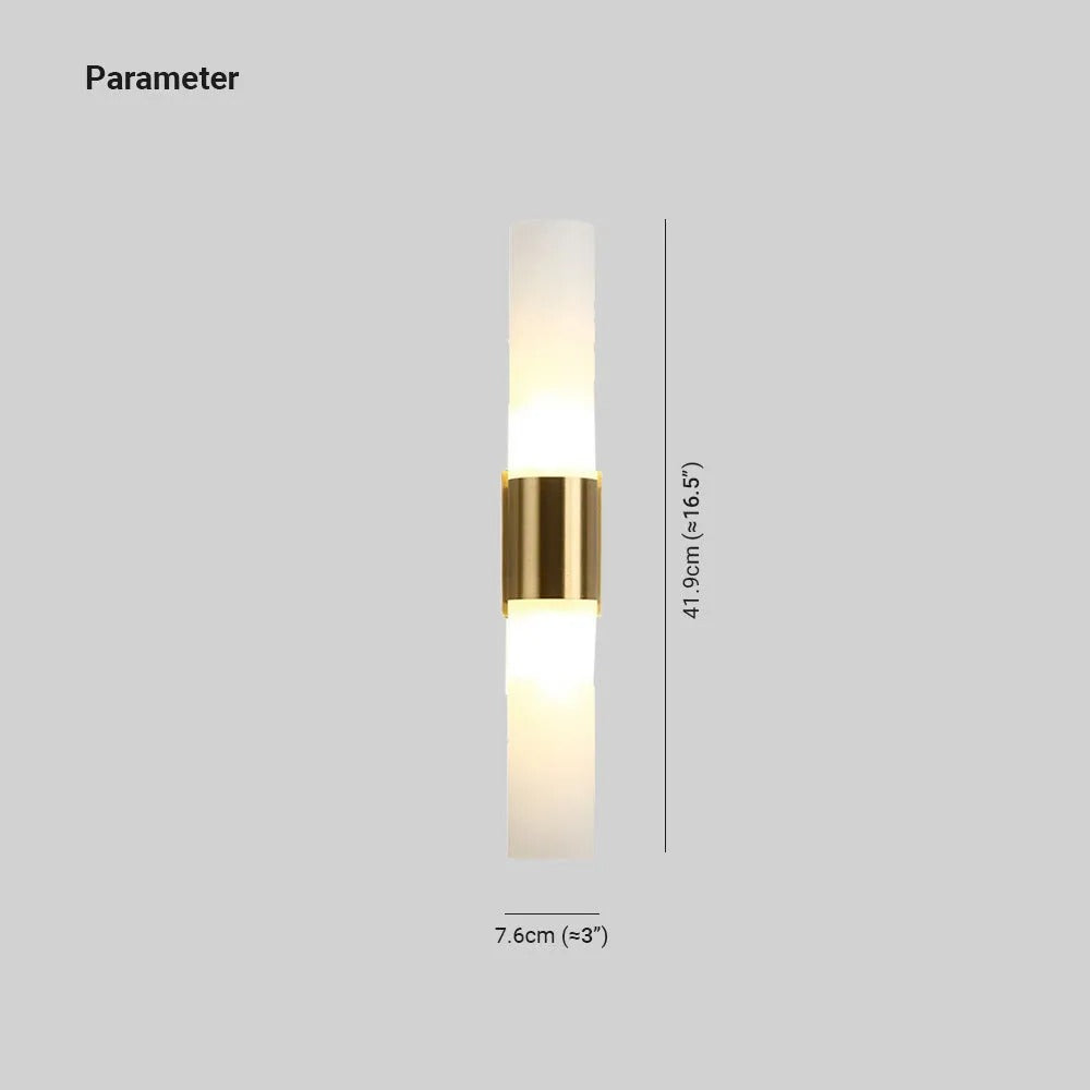 Arisha Modern Double Headed Metal Glass Vanity Wall Lamp