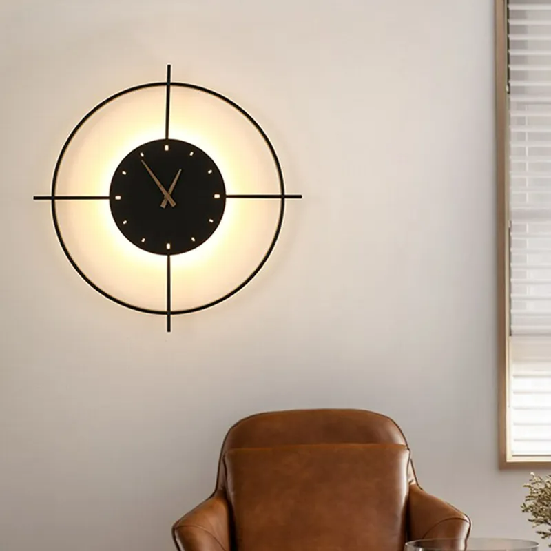 Valentina Arisha Modern Clock Wall Lamp Bedroom - Letslighting